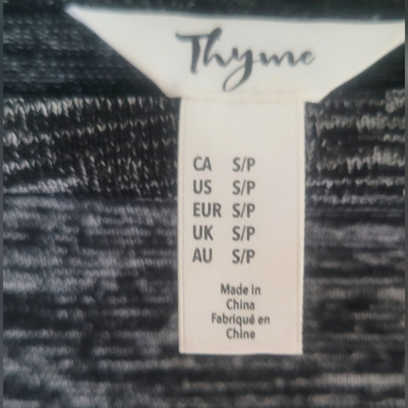 Nursing Sweater - Thyme - Size Small - Gray/Black - Picture 3 of 3